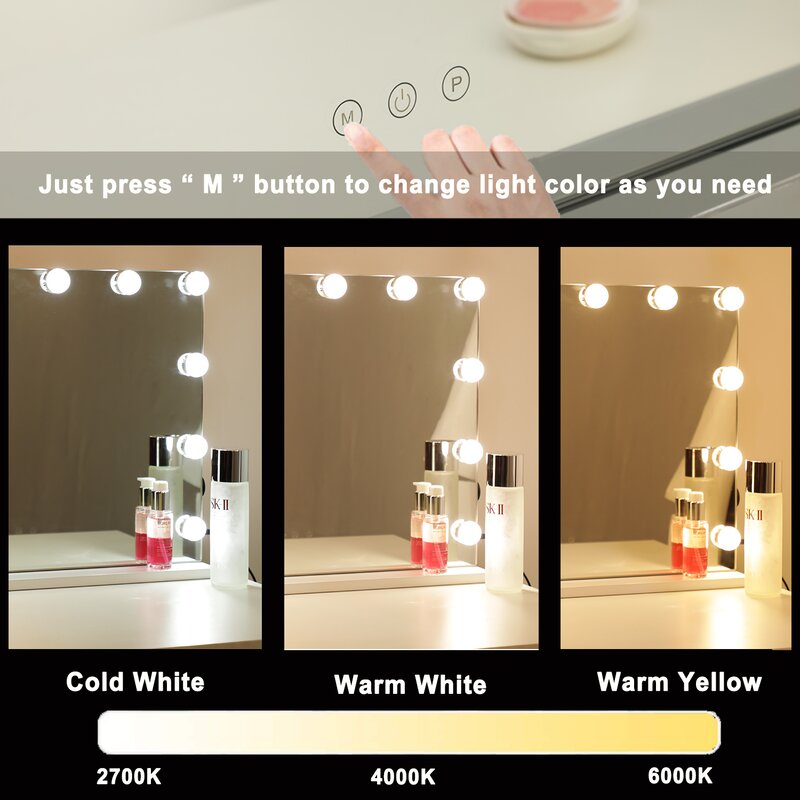 Willa Arlo Interiors Alongi Rectangle LED Mirror & Reviews | Wayfair
