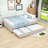 Upholstered Daybed with USB and Twin Trundle-107339404