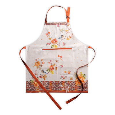 Christmas Floral Cotton Bib Apron