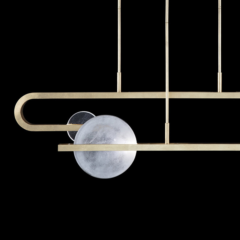Selene 6 - Light LED Pendant, Soft Gold