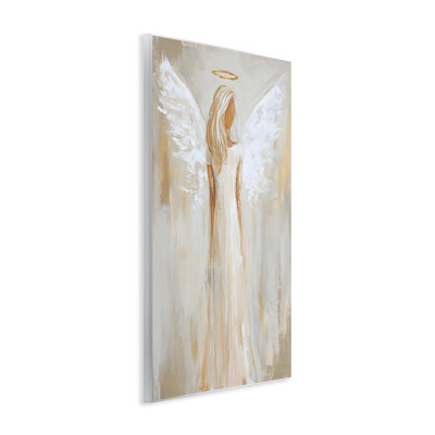 Plaque murale «Guardian Angel Portrait» par Petal Prints Design