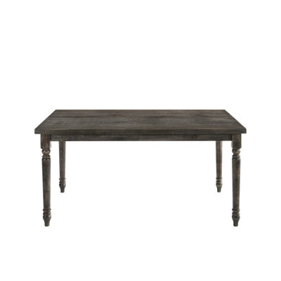 Gray Dining Table With Functional Design - Maximizes Utility Rectangular For Casual Dinners Creates A Laid-Back Atmosphere