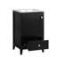Meuble-lavabo de salle de bain avec lavabo - noir, charnières de porte silencieuses, évier de meuble moderne spacieux, rangement, construction-1878843658