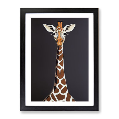 Fetching Giraffe - Single Picture Frame Print