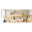 Lit superposé simple en bois avec tente-124917813