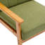 Chaise de loisirs avec accoudoirs et pieds en bois massif, chaise d'appoint Mid-Century moderne