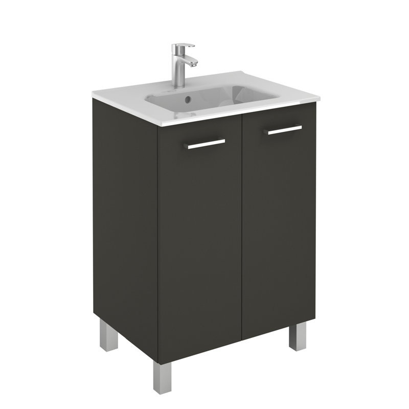 Logic 23.6'' W Single Vanity, Anthracite