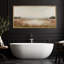 «Floral Meadow by the Lake Landscape» dans des tons neutres doux-964225690-964225695