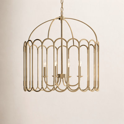 4-Light Metal Pendant