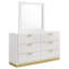 Commode 6 tiroirs avec miroir Jordan-2132520795