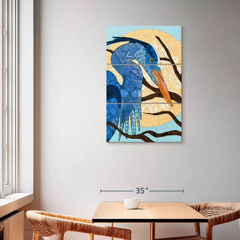 Brampt Egret Sun, 57" H x 36" W