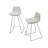 Upholstered Counter Stool with Metal Frame-40925050-49090737-40925052