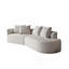 Canapé modulaire rembourré en chenille avec coussins Cniyah-114734570-114734571