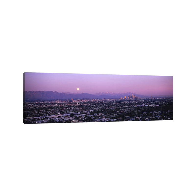 Buildings In A City - Wrapped Canvas Panoramic Print, 30.48 cm H x 91.44 cm W x 3.175 cm D