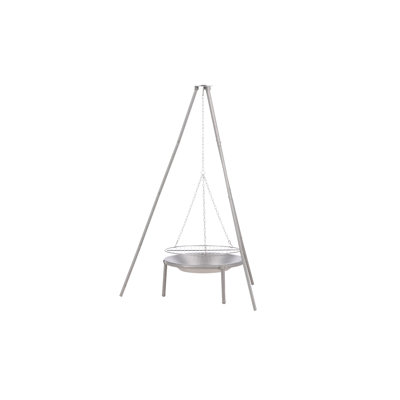 Assal Firepit/Grill Steel - Silver