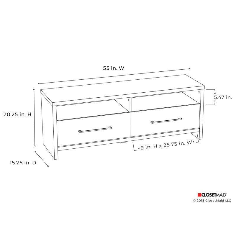 Meuble télé et audio-vidéo modulaire Hex, Noyer noir