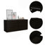 Commode double à six tiroirs, plateau supérieur