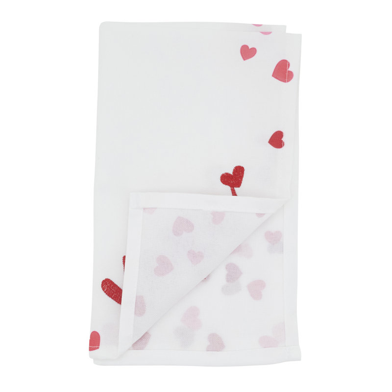 Text Script Decorative Napkins (Set of 4) – Playful Motif Detail for Dining and Entertaining, 20"x20"