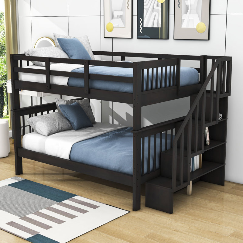 Harriet Bee Dilayla Kids Full Over Full Bunk Bed | Wayfair