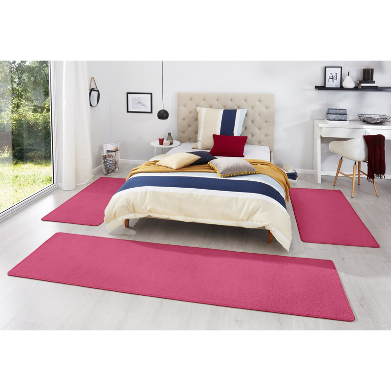 Fancy Dark Pink Rug