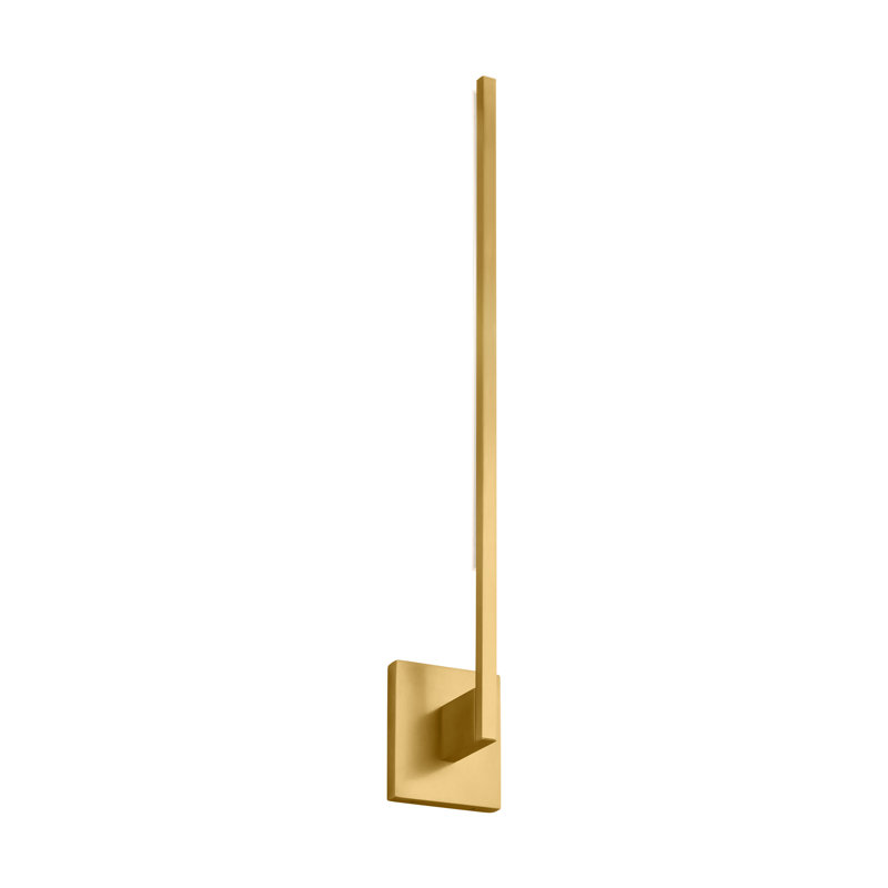 Klee 1 - Light LED Armed Sconce, Natural Brass