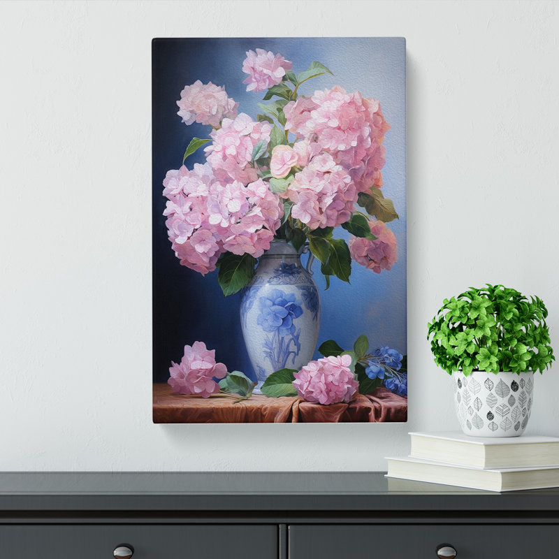 Hydrangea Classicism No.2 - Wrapped Canvas, 76cm H x 50cm W x 3cm D
