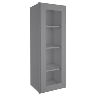 Plywood Pre-Assembled Wall Cabinet with Adjustable Shelves Glass not included