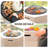 27.56" Hexagon Magnesium Oxide Charcoal Wood Burning Outdoor Fire Pit Table With Lid