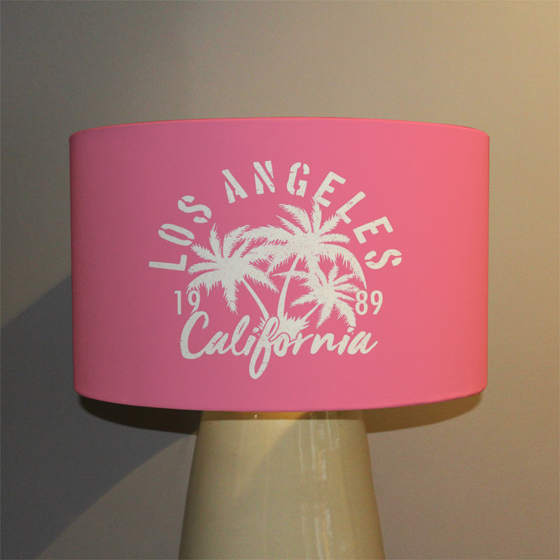 Cotton Drum Lamp Shade ( Uno ), 25cm H x 40cm W x 40cm D
