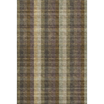 Premium Machine Washable Prisco Brown Rug