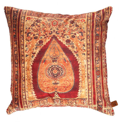 Coussin décoratif en velours Pasargad 16 po x 16 po