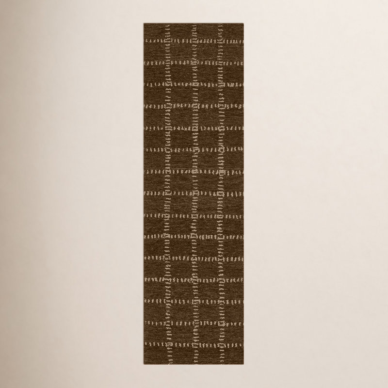 Corinth Hand Tufted Wool Geometric Rug, Runner 2'3" x 8'