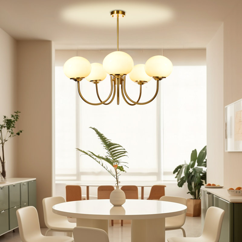Lustre géométrique spoutnik à 5 lumières Dakhi
