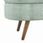 Banc de rangement repose-pieds ovale, pieds en bois d'hévéa-1558615058