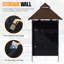Pavillon de jardin grillagé l 8 pi x 5 pi ABCCANOPY avec paroi latérale, tablettes en métal, 2 lumières DEL magnétiques et sac de transport-130982932