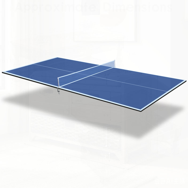 Mid-Size Ping Pong Conversion Top Foldable & Portable Table Tennis Table Top for Indoor Games