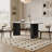 French Style Simple Modern Home Dining Table Solid Wood Base Dining Table-100510744