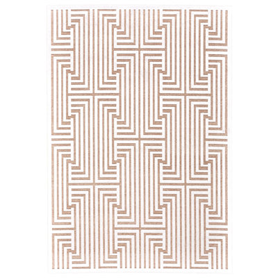 Ewald Viscose Geometric Indoor Rug