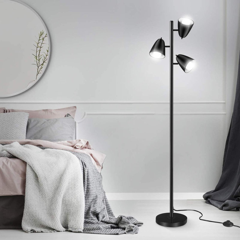 64'' Black Tree Floor Lamp