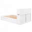 Lit plateforme double avec tablettes coulissantes-1522224229