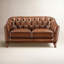 Causeuse en cuir Leda Birch Lane Ardent
