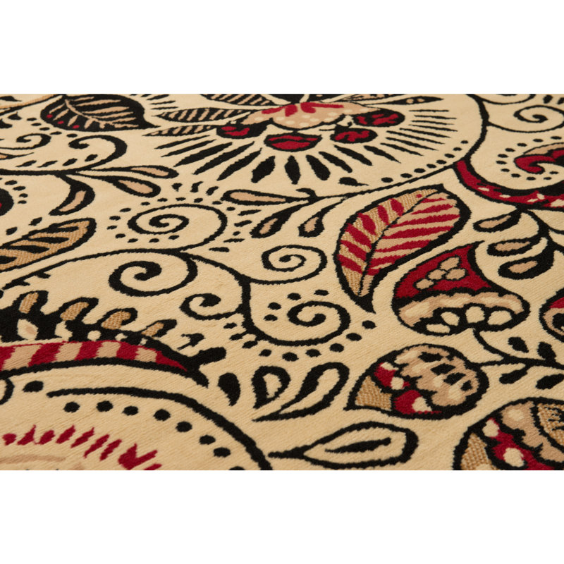 Carlile Performance Floral Indoor Rug, Rectangle 7'10" x 10'6"