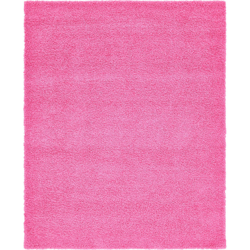 Dejoun Solid Colour Shag Area Rug, Rectangle 152 x 244cm