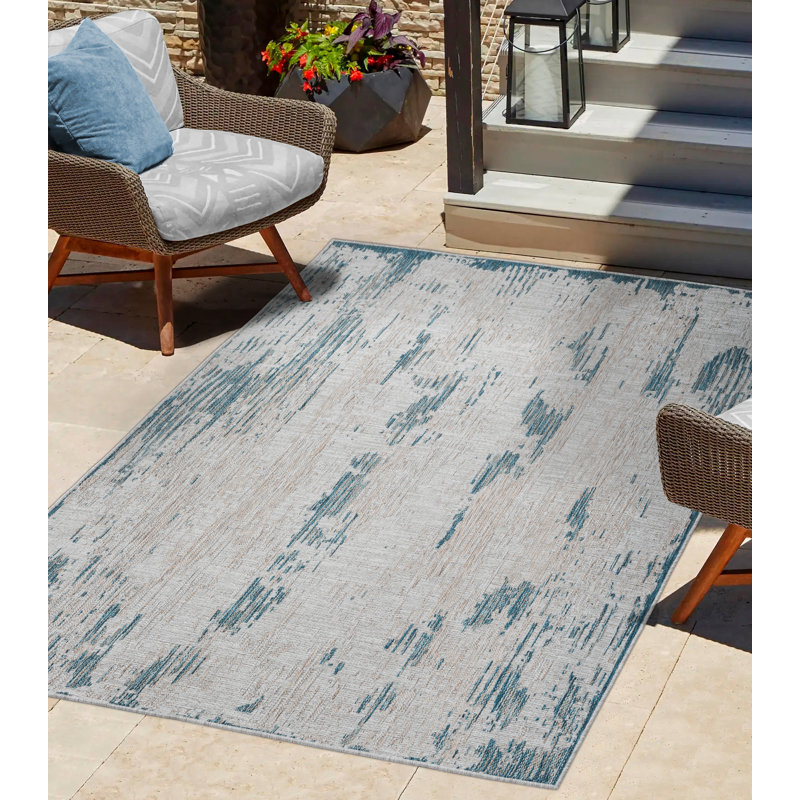 Abstract Indoor Rug, Rectangle 5' x 6'11"