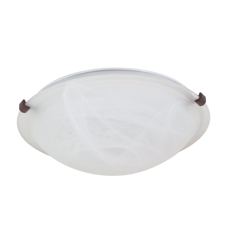 Courtdale Glass Flush Mount, 5" H x 16.125" W x 16.125" D