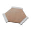 Aureole 8,66 po X 9,84 po Carreau de sol et mur en porcelaine mate et blanche hexagonale matte Terra (8,07 pieds carrés / caisse) - 18 feuilles