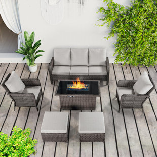 Wayfair | Firepit Patio Dining Sets You'll Love in 2024