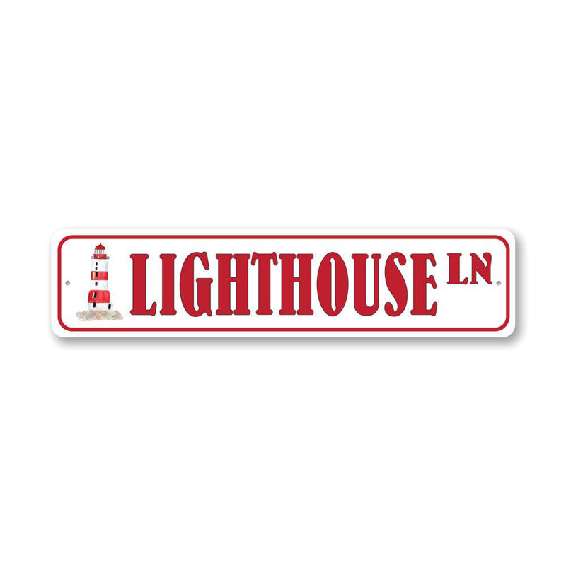 Panneau en aluminium «Phare», H 6 po x l 24 po x P 0,06 po