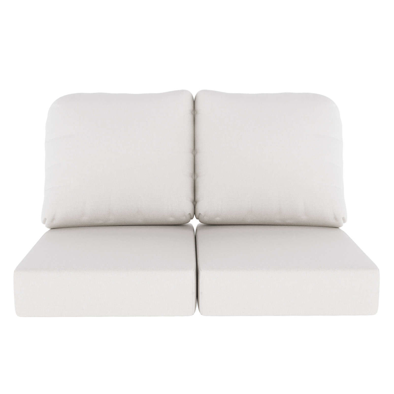 Amala Indoor/Outdoor Sunbrella® Loveseat Cushion, Canvas Natural Sunbrella® Canvas
