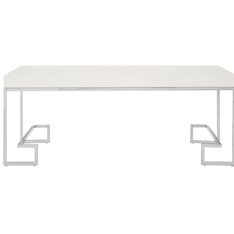 Fultz Sled Coffee Table, H 45 x W 115 x D 60 cm, Silver